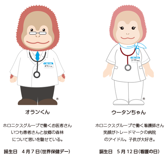 オランくんとウータンちゃん