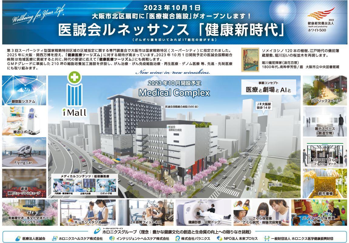 2023年10月1日大阪市北区に「医療複合施設」がオープンします！