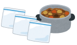 ⑥残った食品