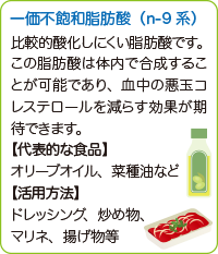 一価不飽和脂肪酸(n-9系)