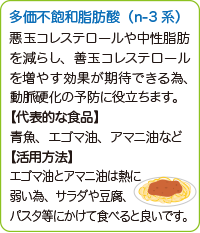 多価不飽和脂肪酸(n-3系)
