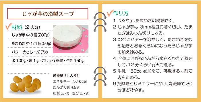 じゃが芋の冷製スープ