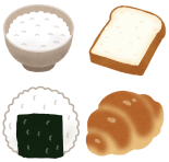 ご飯、パン