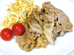 豚肉の生姜みそ焼き